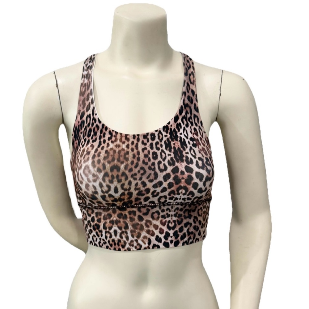 DYI Define Your Inspiration Leopard Print Sports Bra XS Made in USA